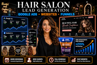 generate more appointments for your hair salon with google ads and landing pages