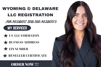 register wyoming llc, delaware llc, us llc, llc formation for non residents