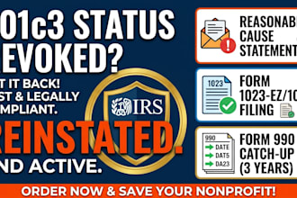 do 501c3 reinstatement, revoked nonprofit, form 990, irs tax exempt