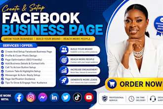 create and setup facebook business page