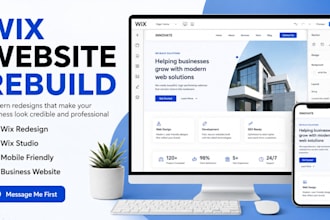 rebuild wix website redesign wix website design wix studio