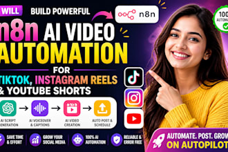 build n8n ai video automation for tiktok instagram reels and youtube shorts