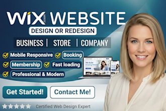 design wix website wix website redesign wix website development