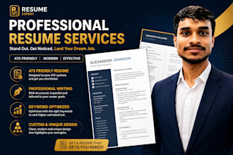 design professional modern resume for your job application