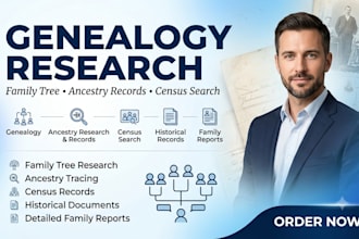 do genealogy, ancestry, census and family tree research records