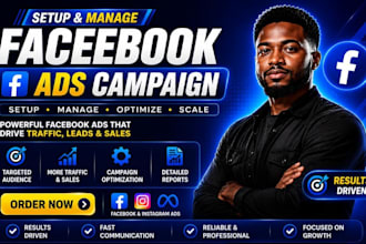 setup and manage facebook ads campaign, fb and meta ads marketing