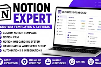build a custom notion template, notion expert and notion onboarding system