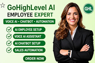 setup your gohighlevel ai employee with voice ai, chatbot and automation
