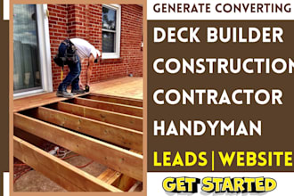 generate deck builder construction, contractor leads handyman website