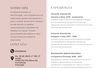 create a professional CV or resume