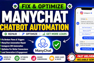 fix manychat chatbot automation and instagram dm flow errors