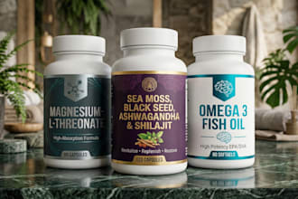 product label design supplement label design peptide label packaging design