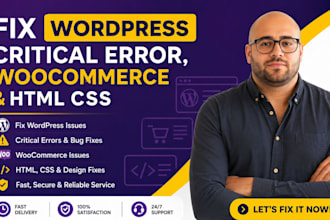 fix wordpress, critical error, woocommerce and HTML CSS