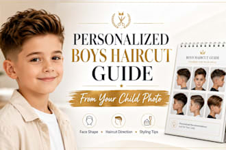 create a boys haircut guide from your child photo