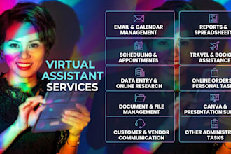 be your virtual assistant for administrative and  office support