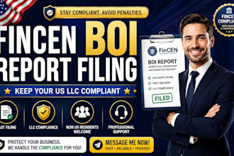 file fincen boi report for US llc company and llc compliance