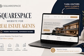 design squarespace real estate website for realtor and agent
