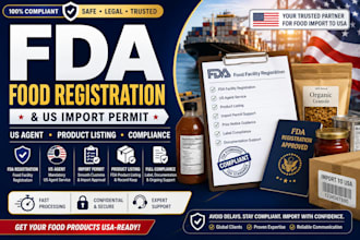 do fda registration and US import permit for food products