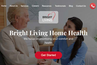 design therapy website or counseling website for you