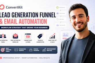 create convertkit lead generation funnel email automation workflow strategy