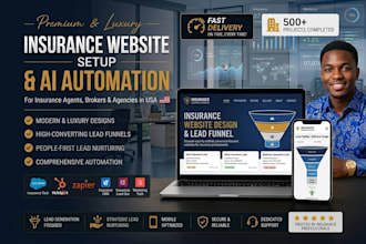 design insurance website setup insurance leads funnel insurance ai automation