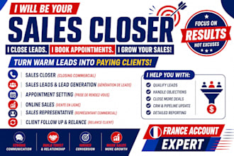 be your sales closer for leads online sales and appointments