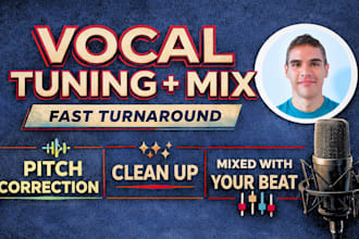 tune and mix your vocals with your beat or instrumental