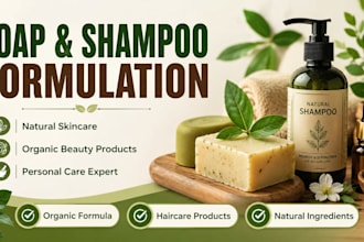 formulate natural soap shampoo and personal care products