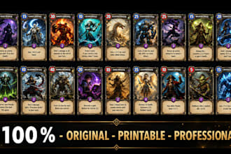 create a stunning card game design, tcg, ccg, for you