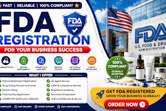 register your USA food, drug, and cosmetic products with fda