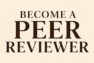 assist with reputable journal peer reviewer applications