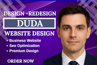 design and develop website using duda website builder