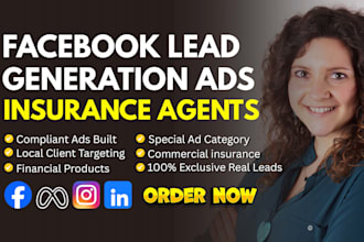 run meta facebook lead generation ads for insurance agents