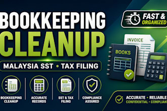 clean up bookkeeping for malaysia sst and tax filing