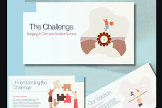 design a professional canva pitch deck or presentation
