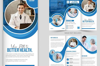 design corporate brochure booklet for medical spa campaigns and ngos