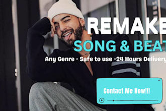 remake or recreate ai song instrumental backing track as a male singer vocals