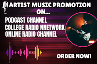 spin artist music on real fm radio, college radio, online and podcast channels