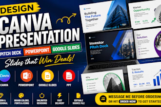 design canva presentation pitch deck powerpoint googleslides canva ppt slideshow