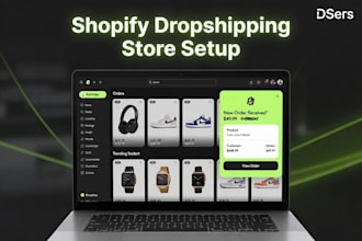 build shopify dropshipping store, automated dsers or spocket setup