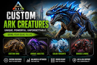create custom ark survival evolved creatures and dinos
