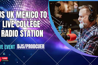 airplay and promote your song on 10k US UK mexico to live college radio station