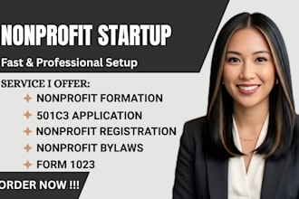 register your nonprofit and prepare bylaws and 501c3 tax exempt application