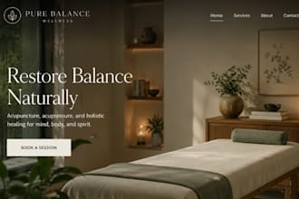 build squarespace acupuncture wellness website holistic healing acupressure site