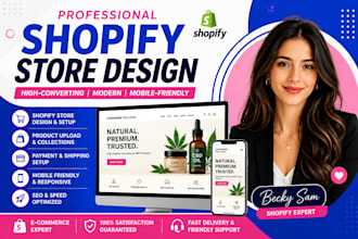 design a cannabis shopify store cbd website ecommerce store