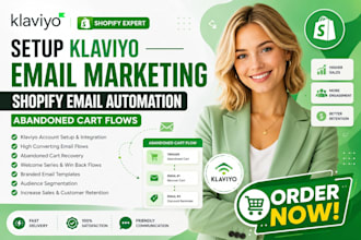 setup klaviyo email marketing shopify email automation abandoned cart flows