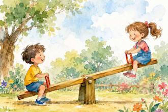 aquarell kinderbuchillustration für kinderbuch geschichtenbuch buchillustration