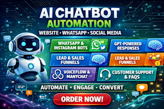 build ai chatbot automation website whatsapp integration social medial voiceflow