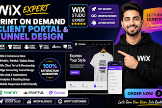 wix print on demand wix client portal wix funnel design wix analytics wix chat
