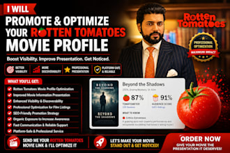 promote and optimize your rotten tomatoes movie profile